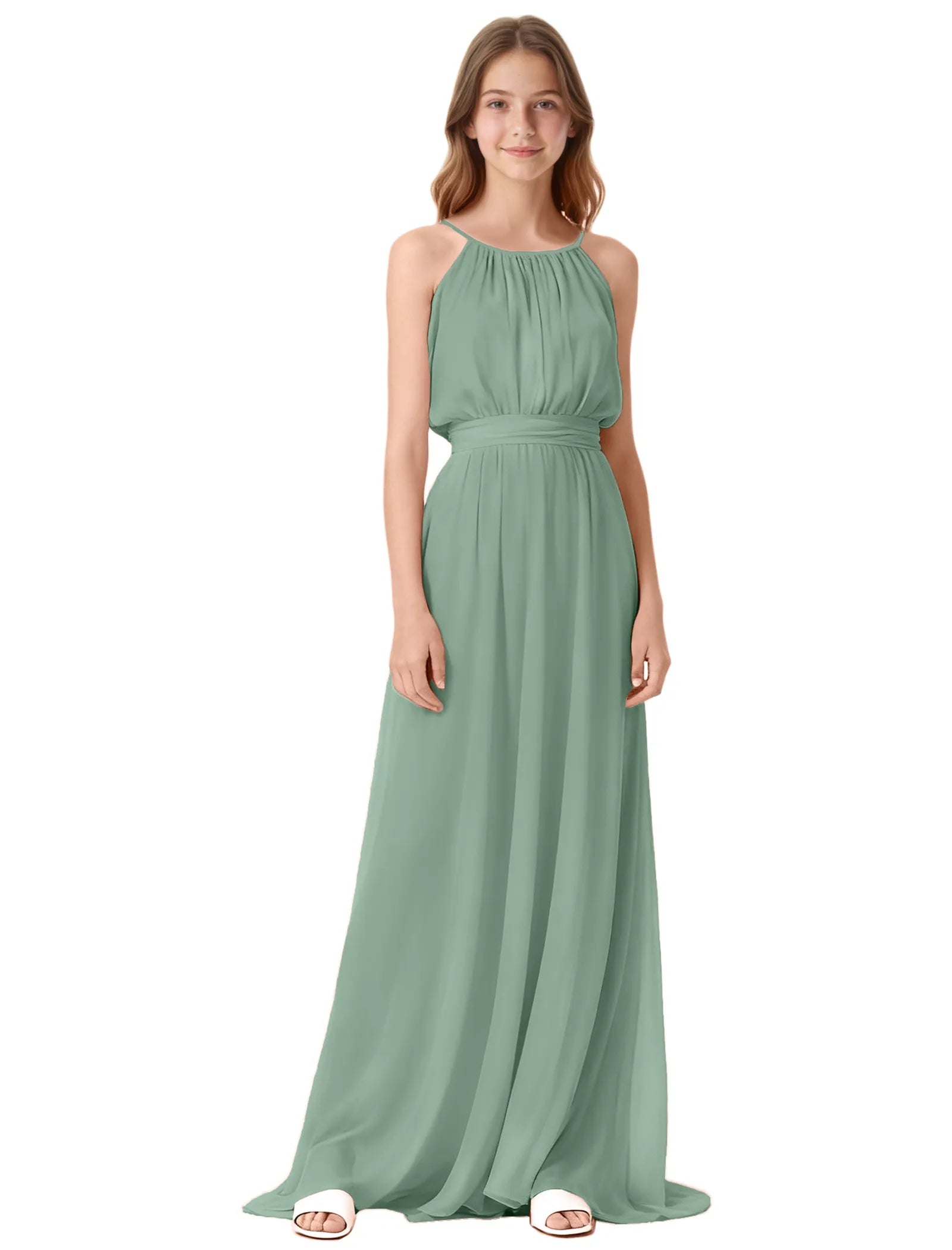 Formal Occasion Halter Dress for Tween Girls