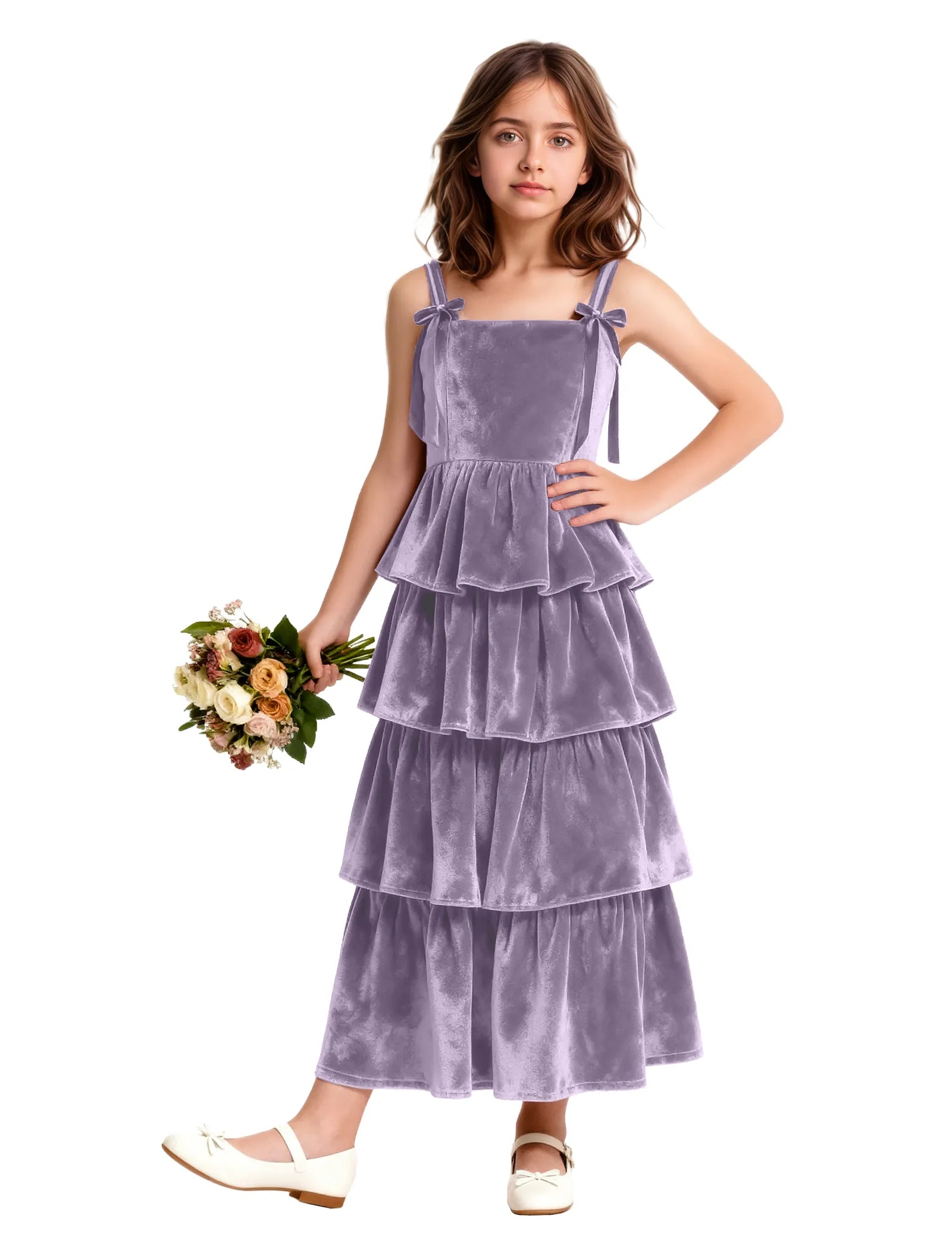Velvet Tiered Princess Dress