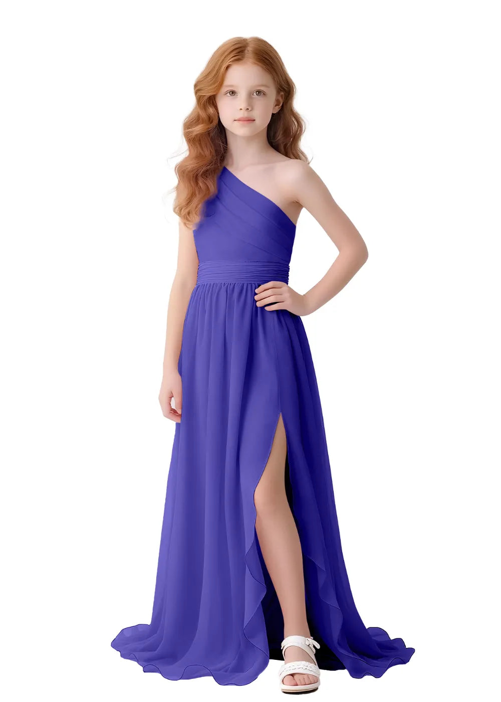 Angelique One-Shoulder Girls Formal Dress