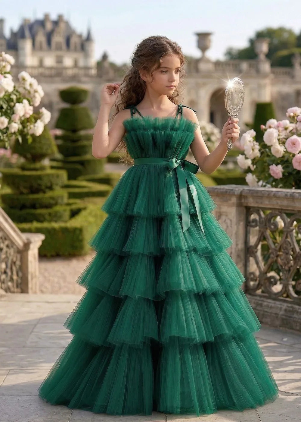 Ethereal Cloud-Tier Tulle Gown