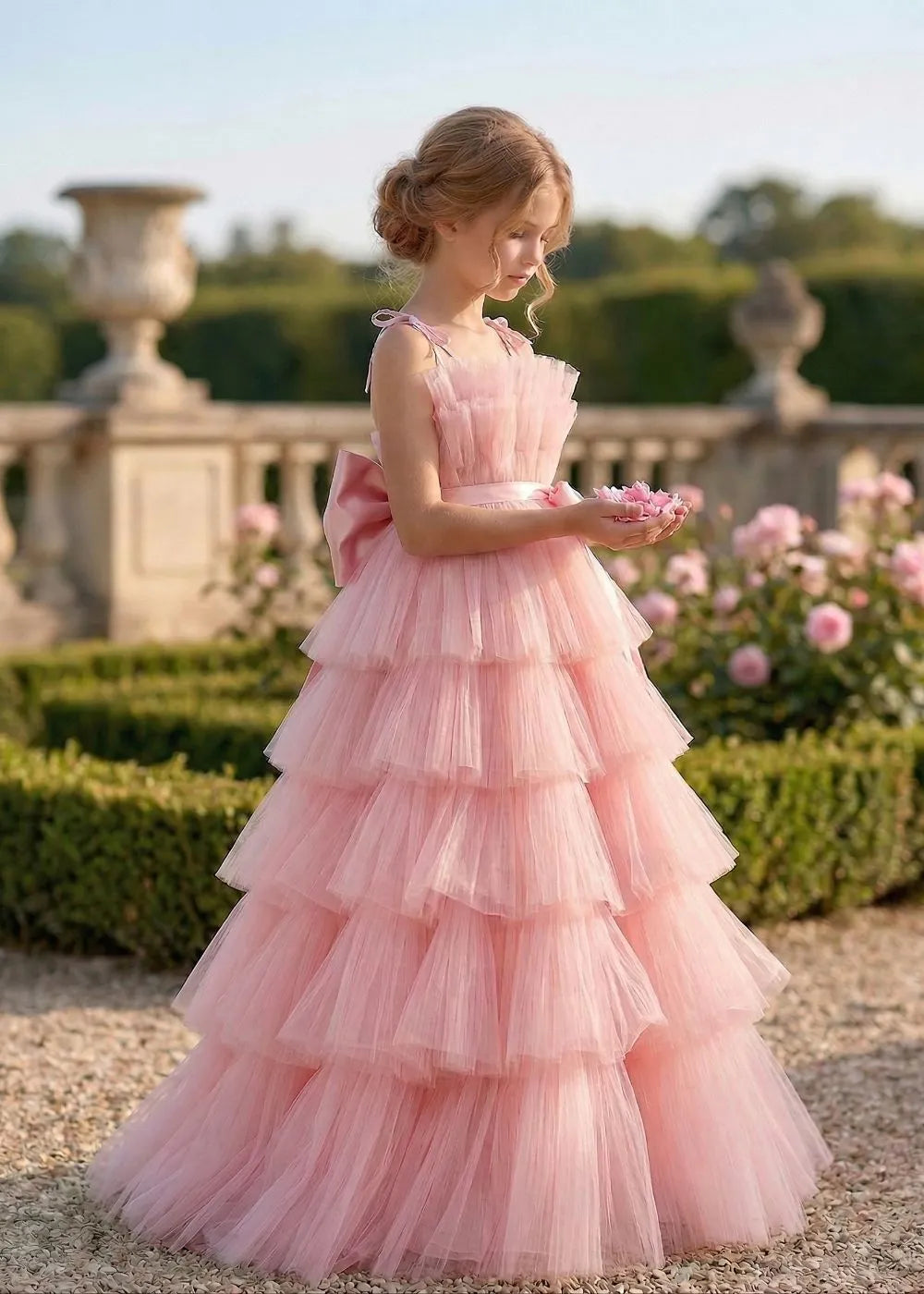 Ethereal Cloud-Tier Tulle Gown