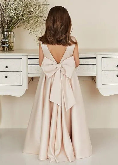 First Communion Satin Gown