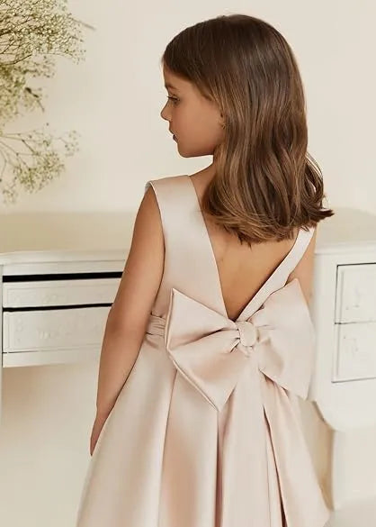 First Communion Satin Gown
