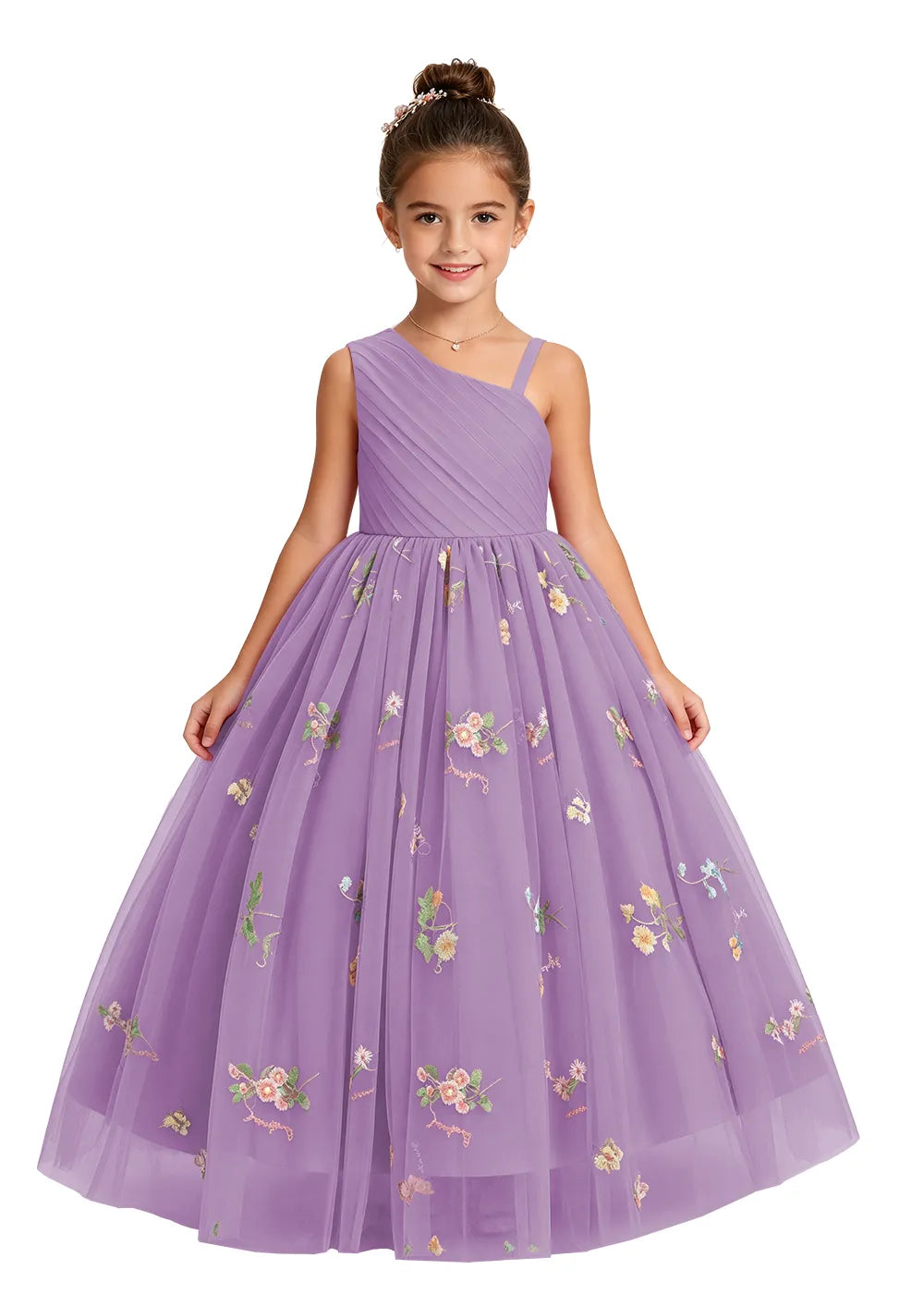 Spitzenkleid mit schulterfreiem Design