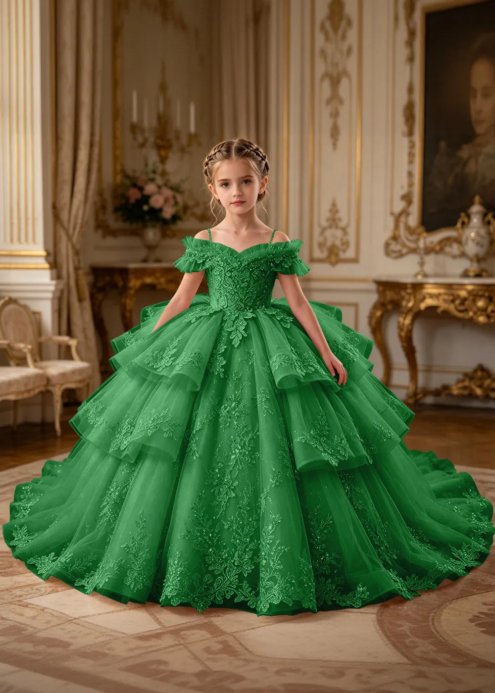 Spitzenkleid mit schulterfreiem Design