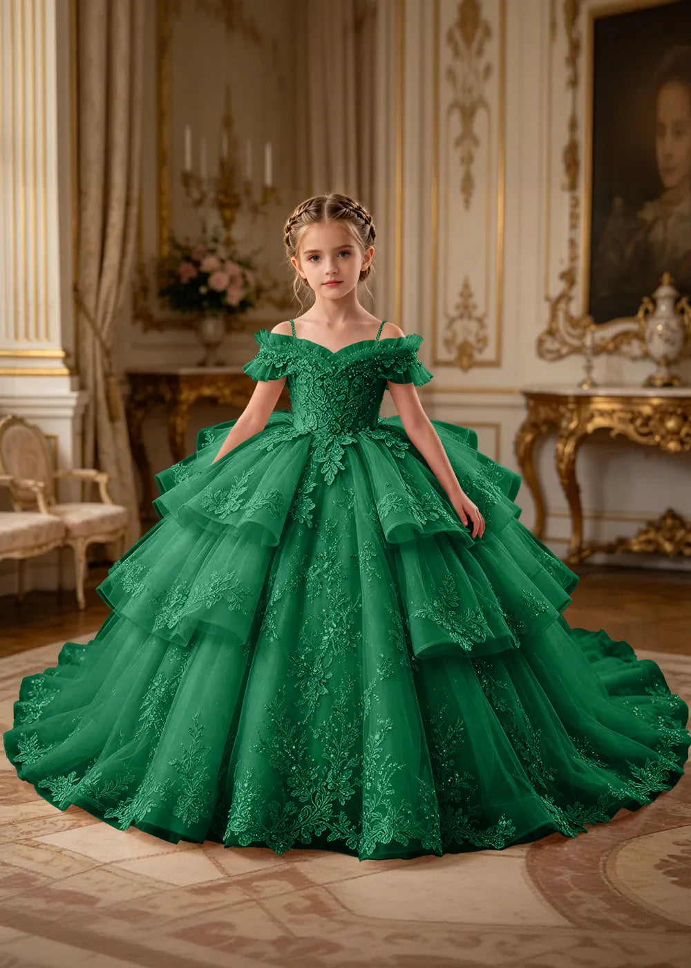 Spitzenkleid mit schulterfreiem Design