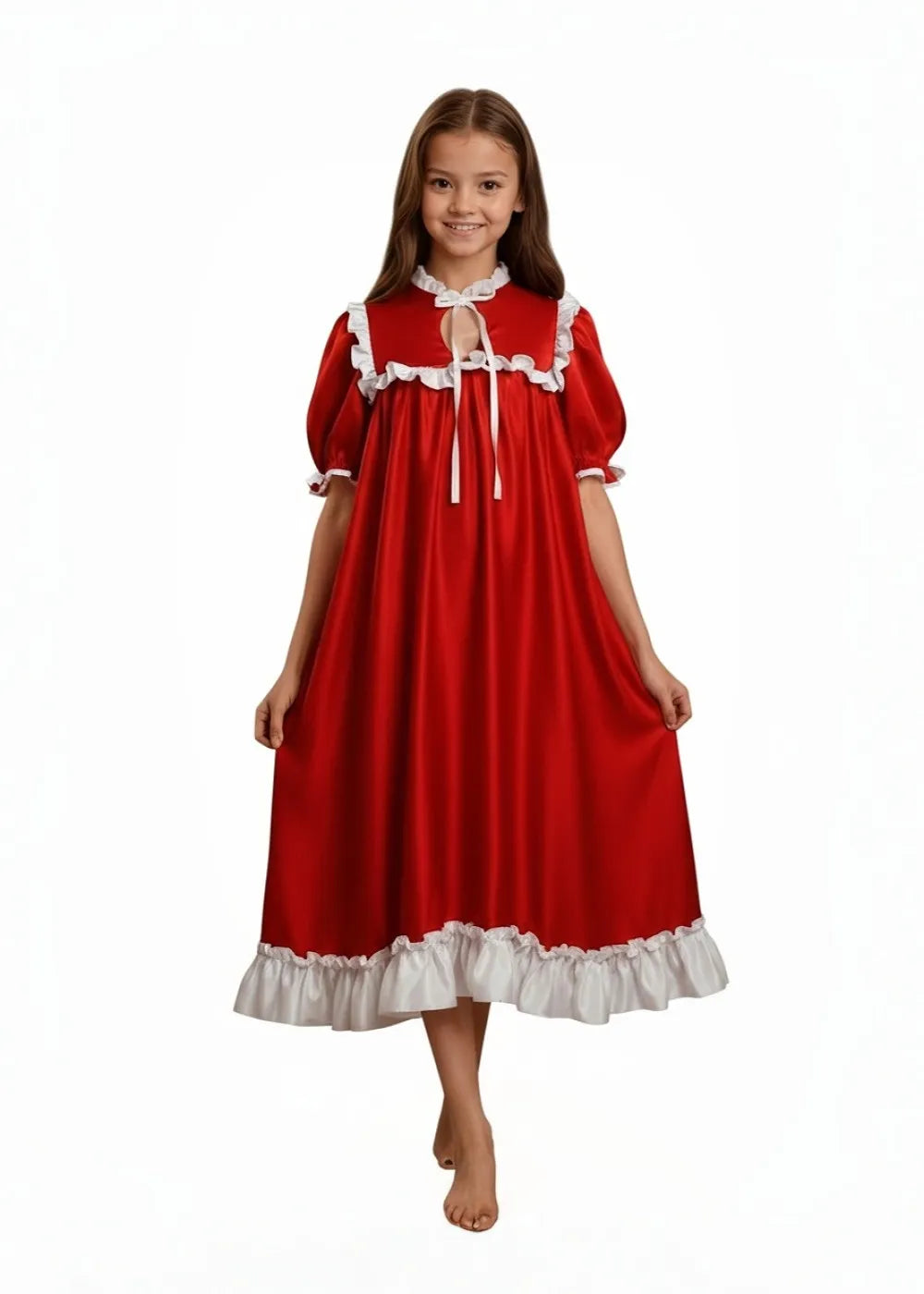Cozy Red Holiday Gown