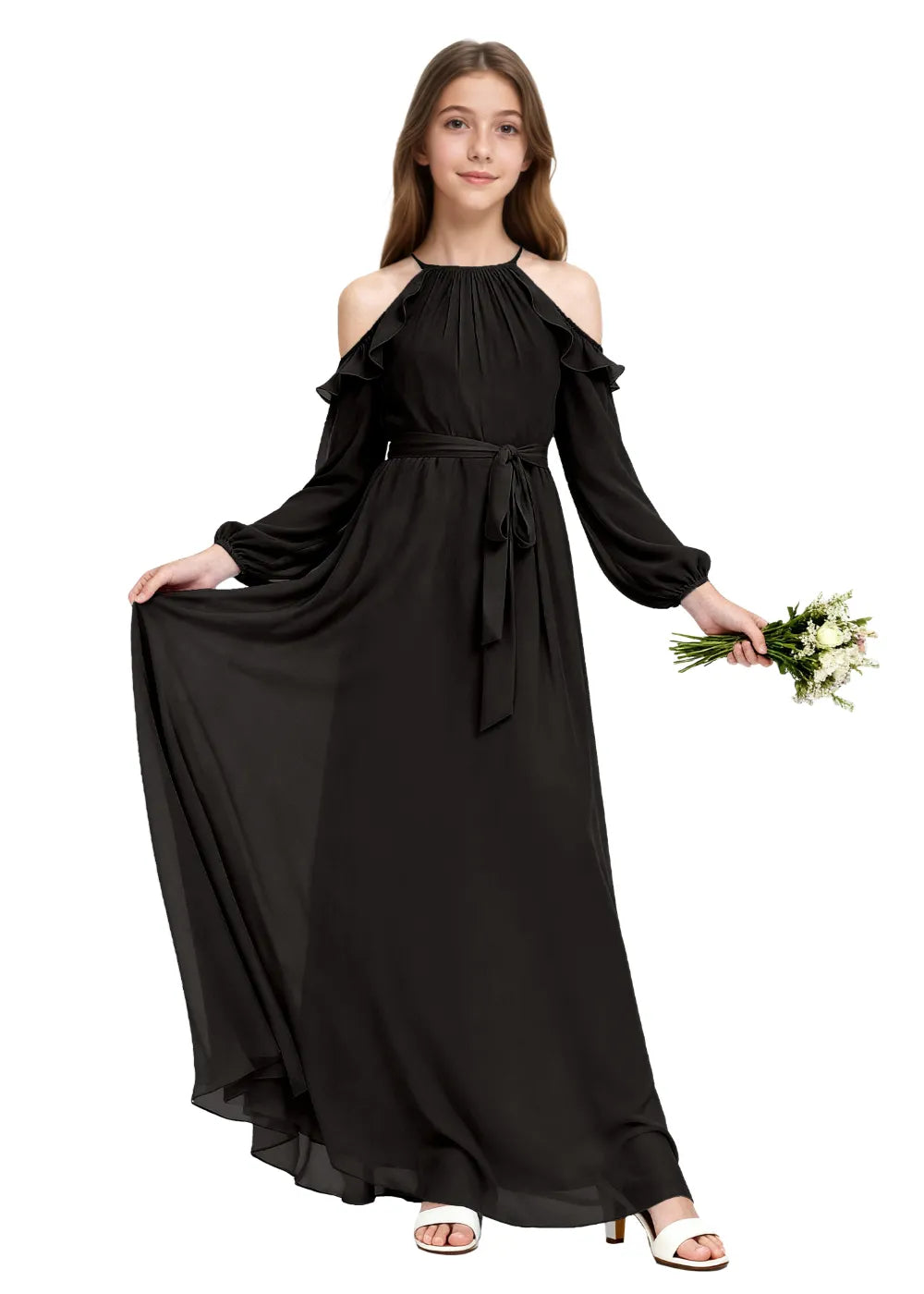 Graceful Long Sleeve Dress