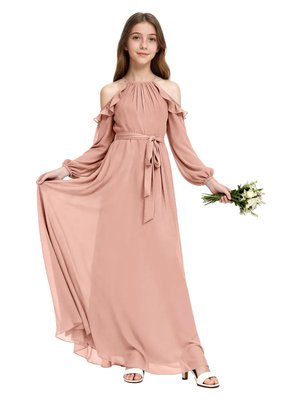 Graceful Long Sleeve Dress