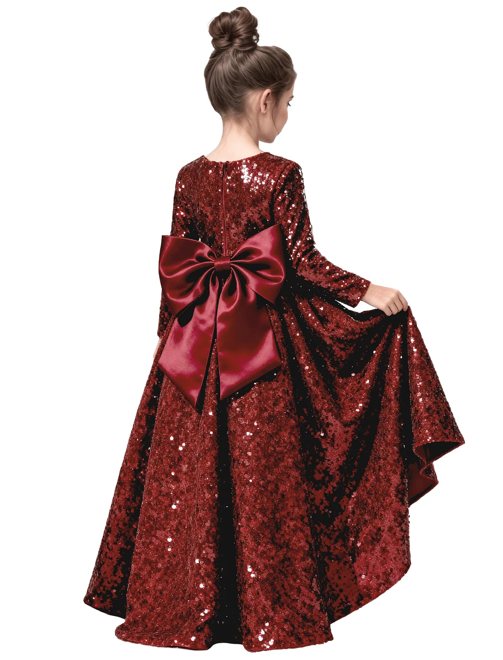 Elegant Glittery Velvet Formal Dress for Kids