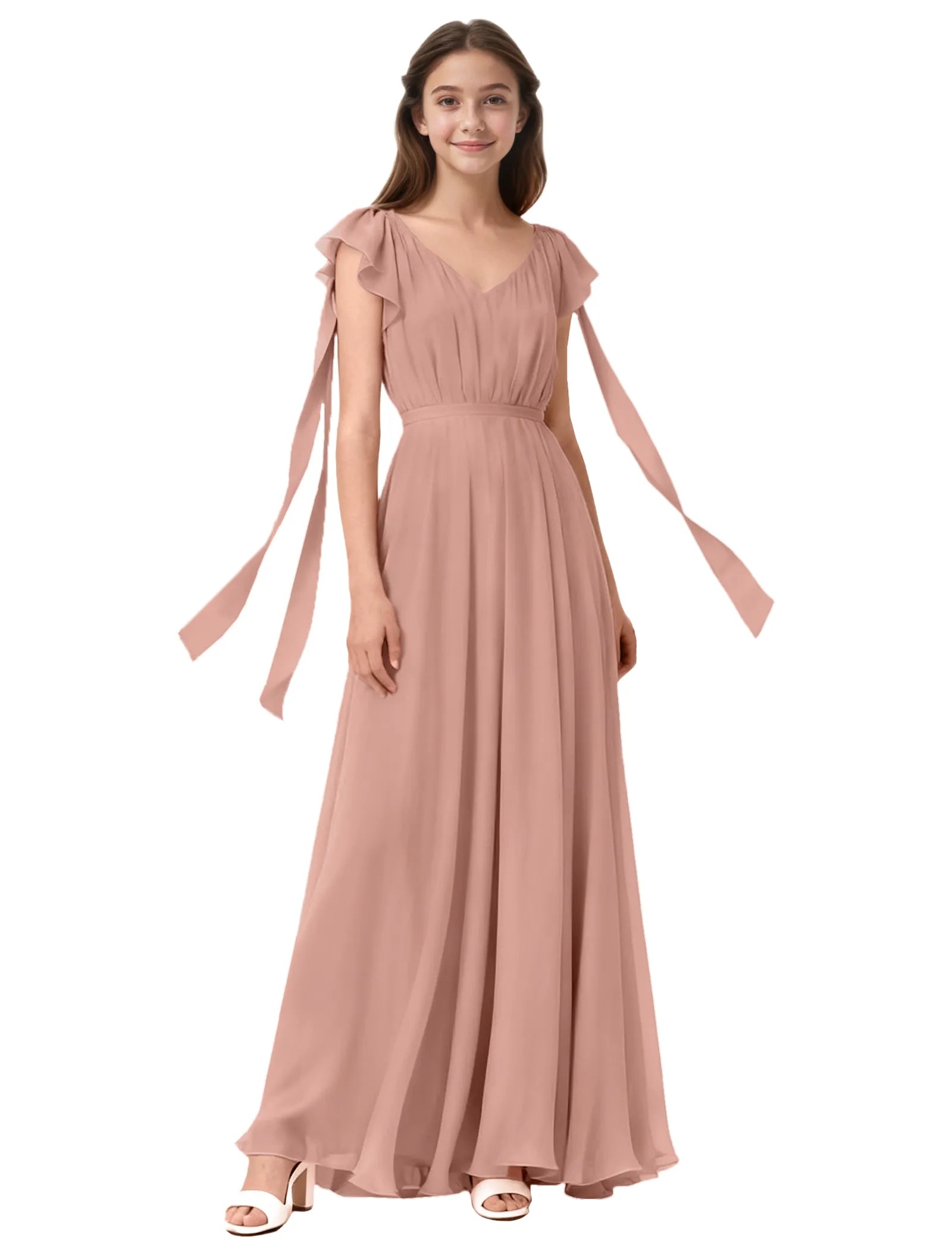Vestido de princesa sin mangas de encaje