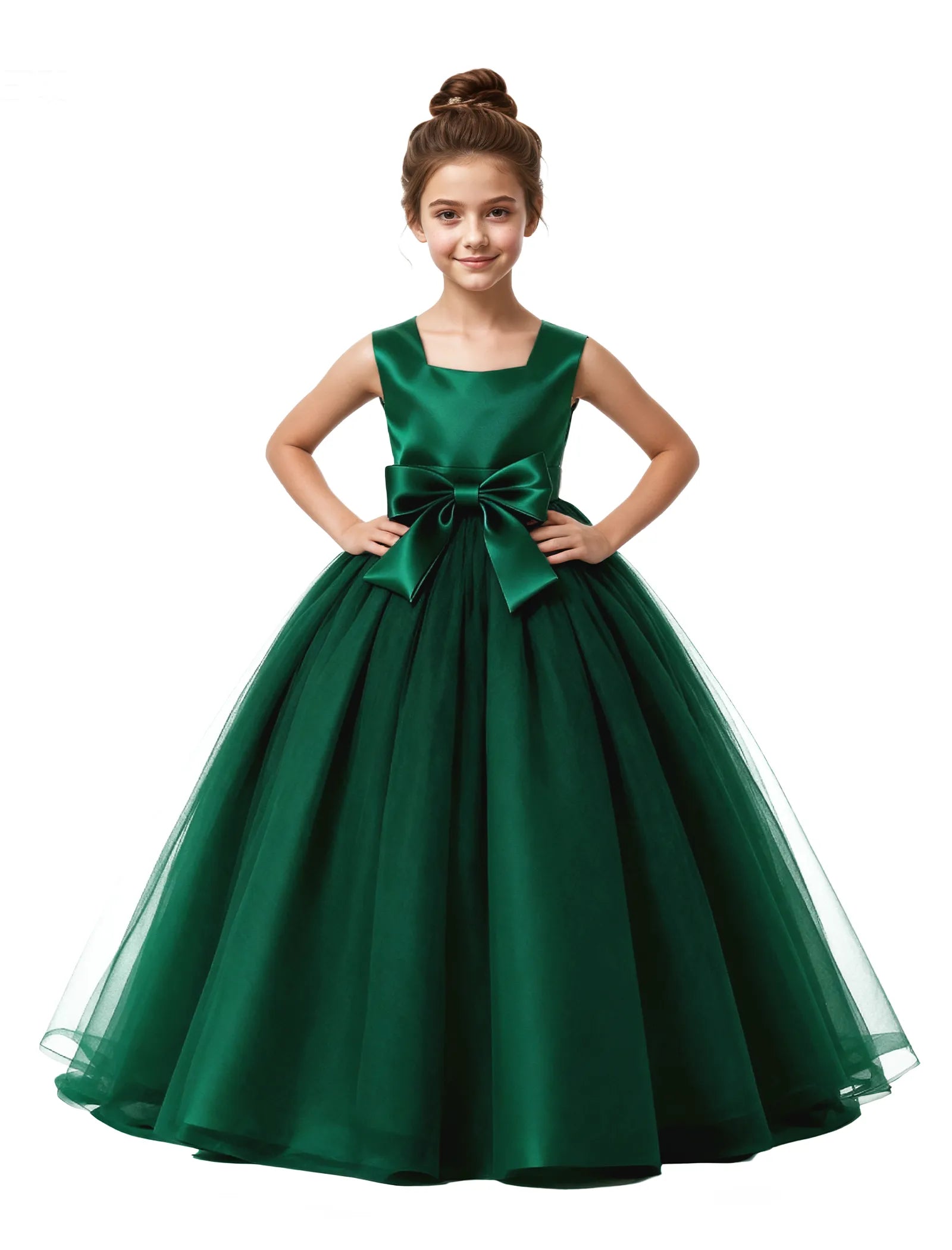Vestido de princesa sin mangas de encaje