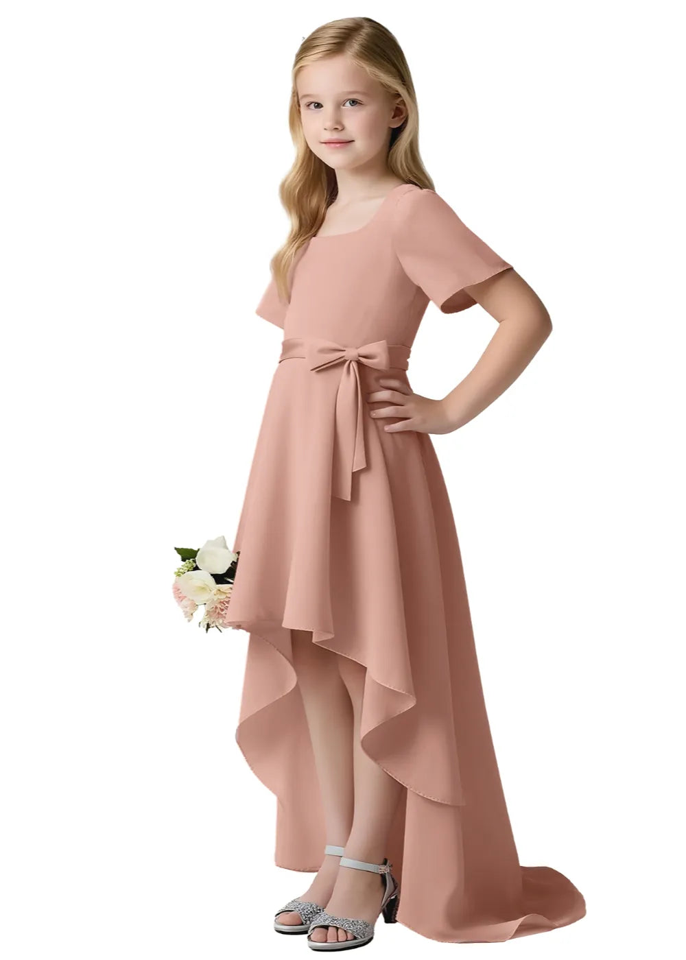 Bella Bow Elegance Dress for Girls