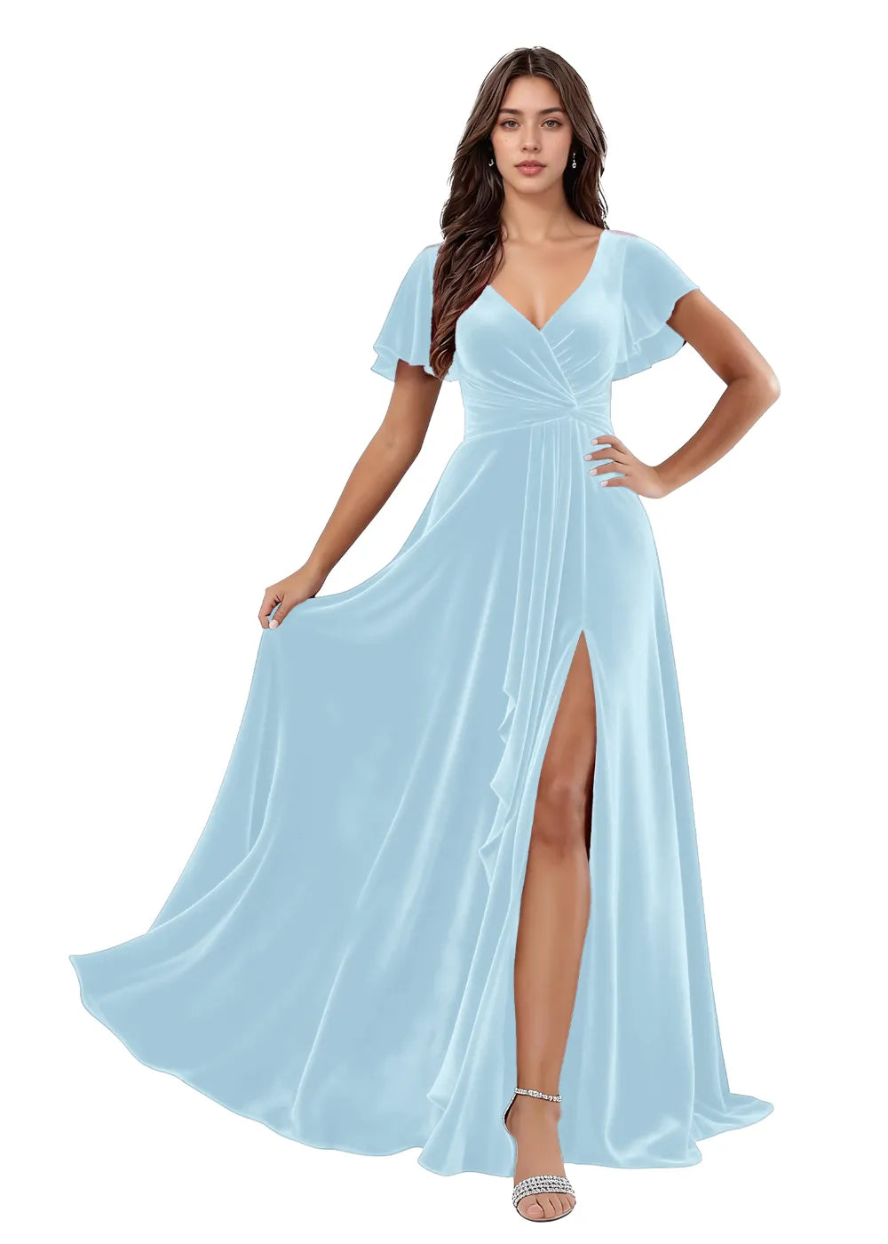 Temptation Twist – Elegant Velvet Formal Gown