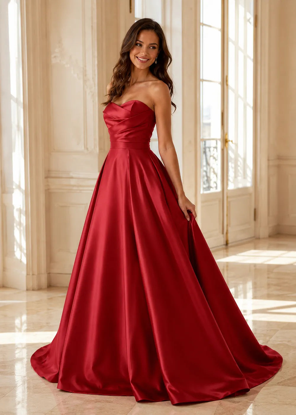 Spitzenkleid mit schulterfreiem Design