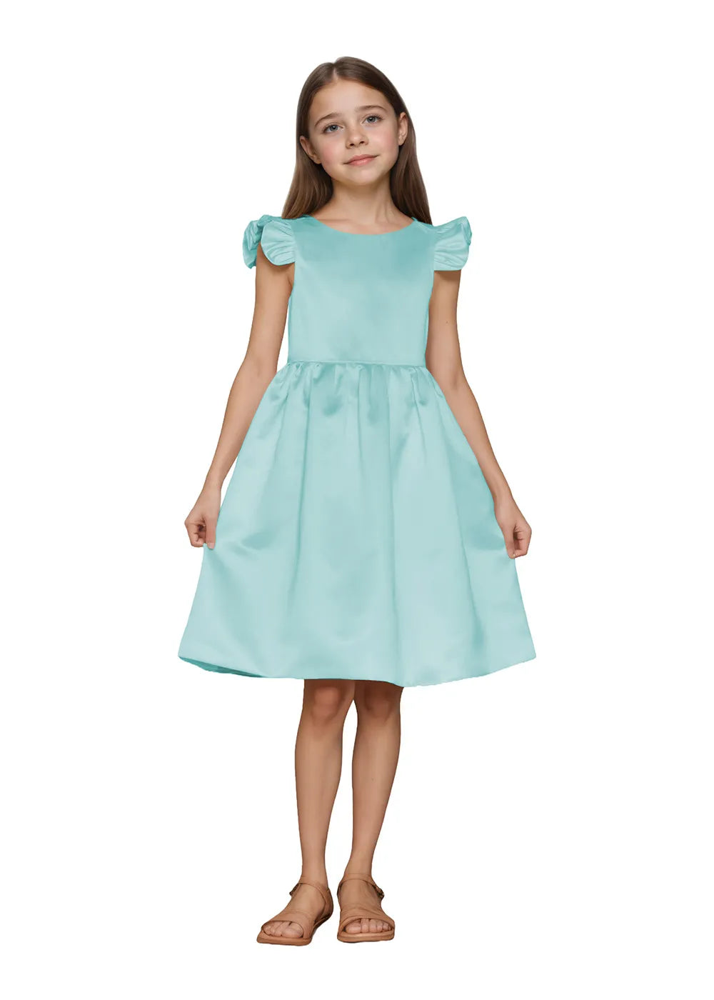 Vestido de princesa sin mangas de encaje