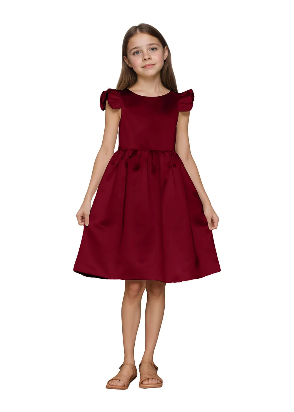 Vestido de princesa sin mangas de encaje