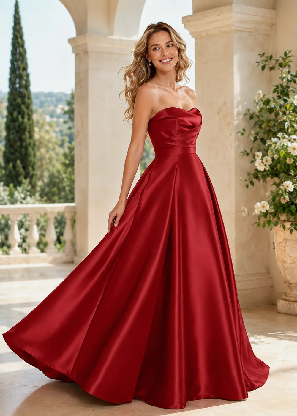 Spitzenkleid mit schulterfreiem Design
