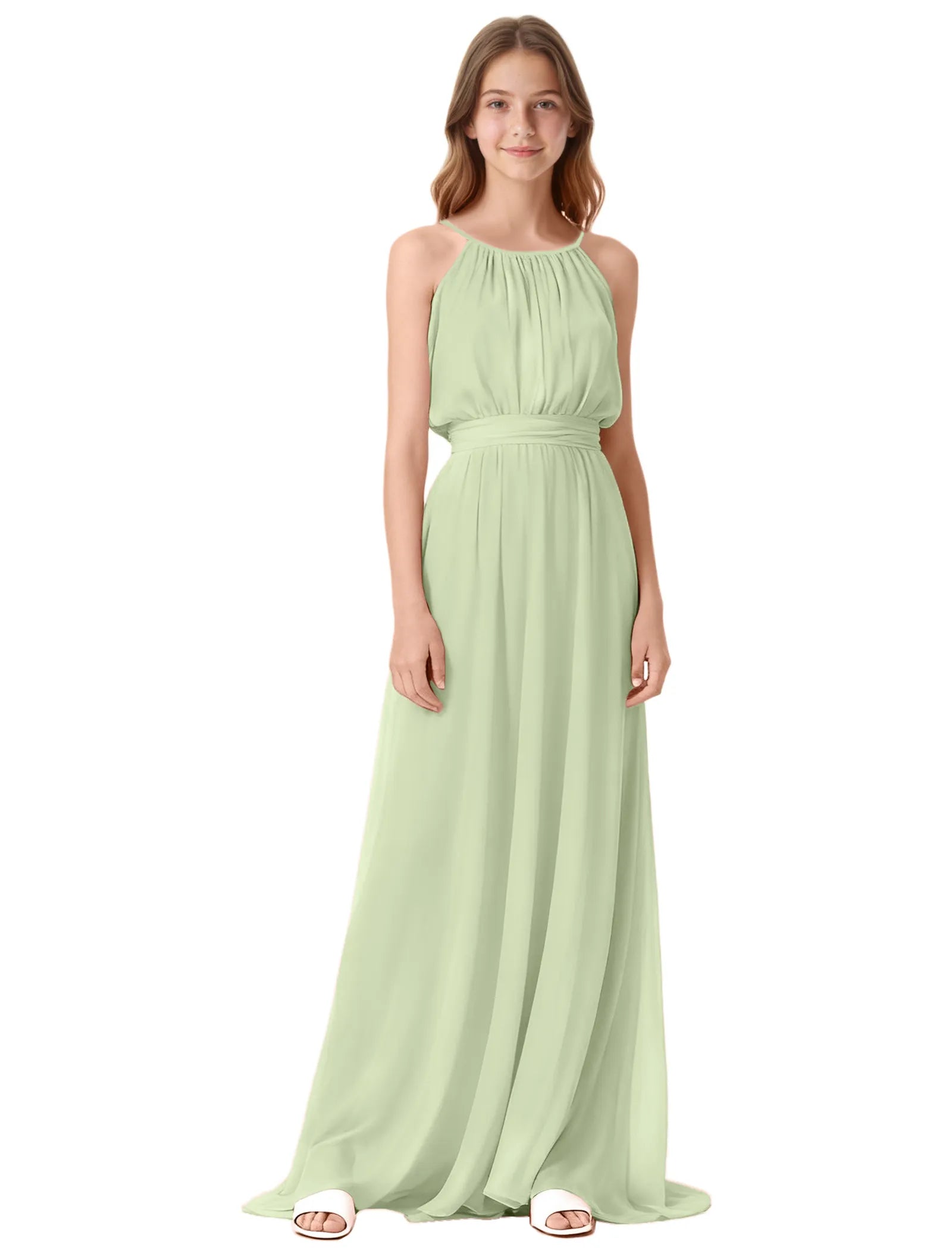 Formal Occasion Halter Dress for Tween Girls