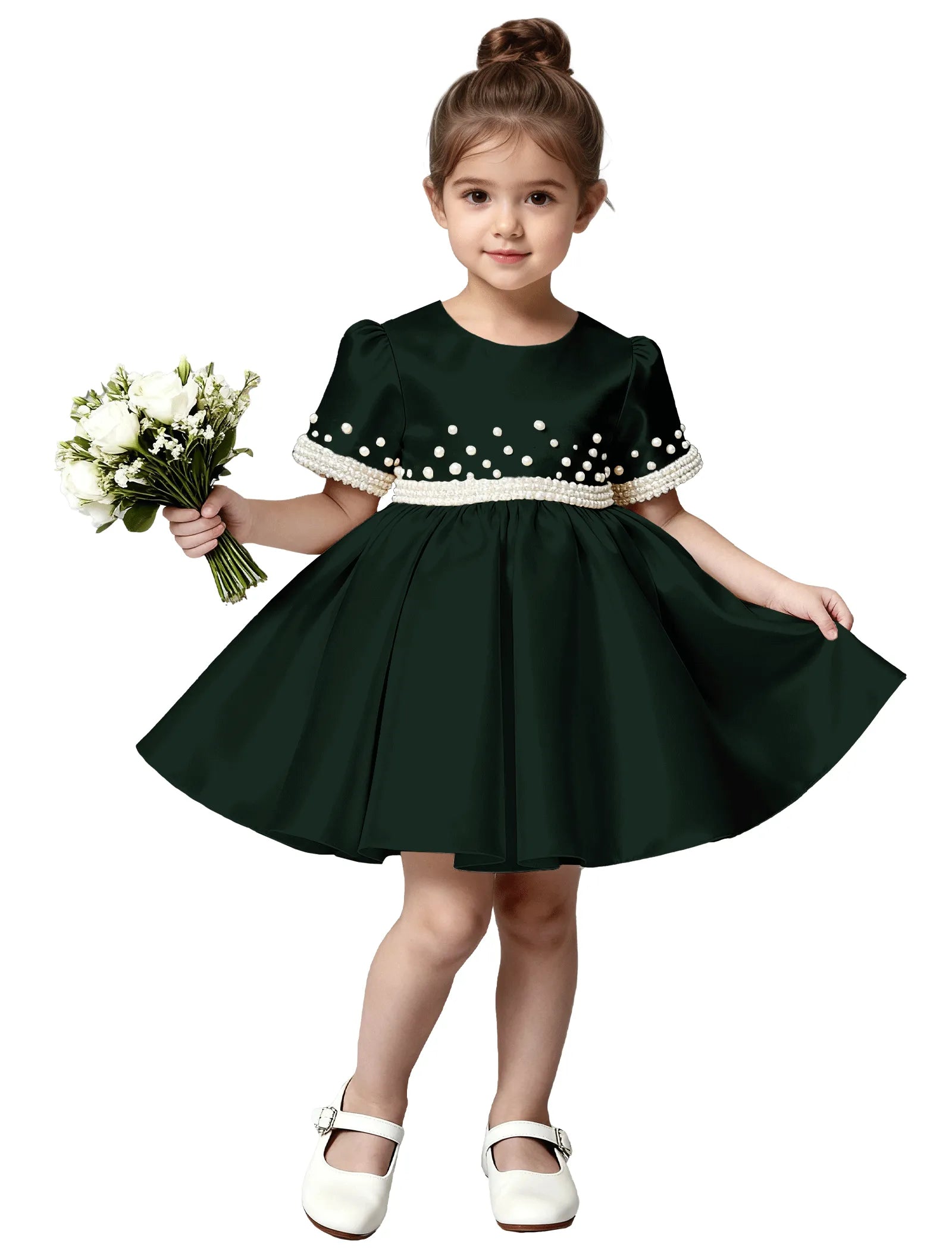Vestido de princesa sin mangas de encaje