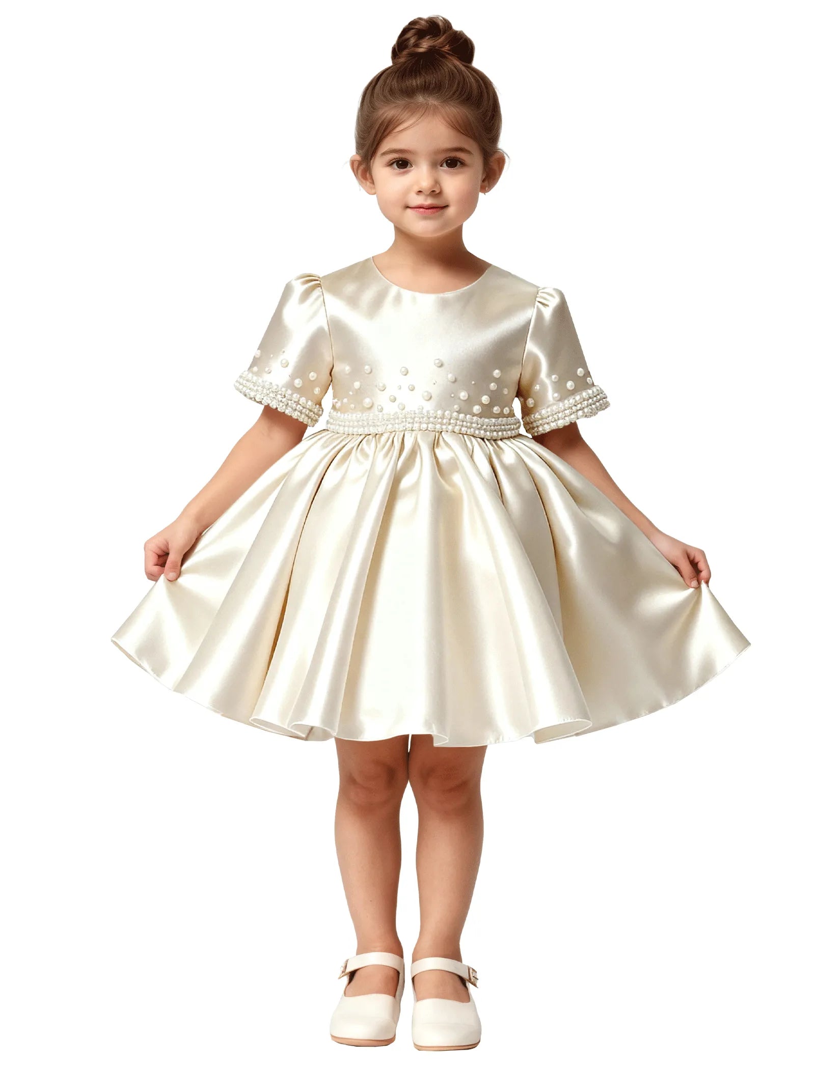 Vestido de princesa sin mangas de encaje