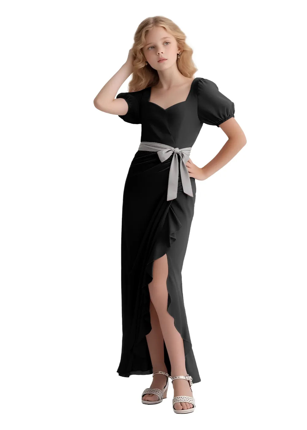 Long Chiffon Junior Bridesmaid Dresses