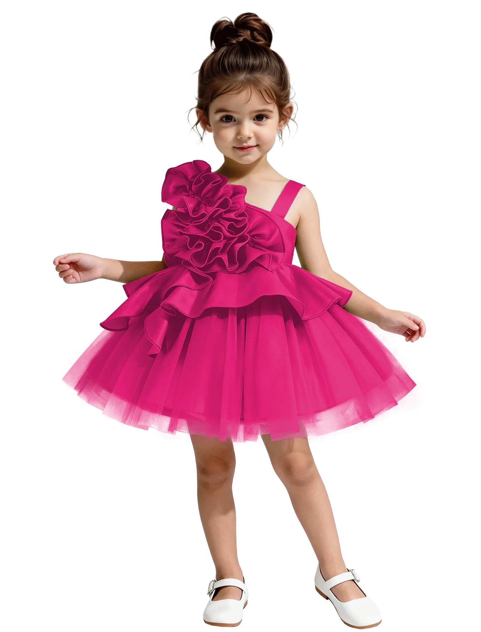 Cute One Shoulder Birthday Dress