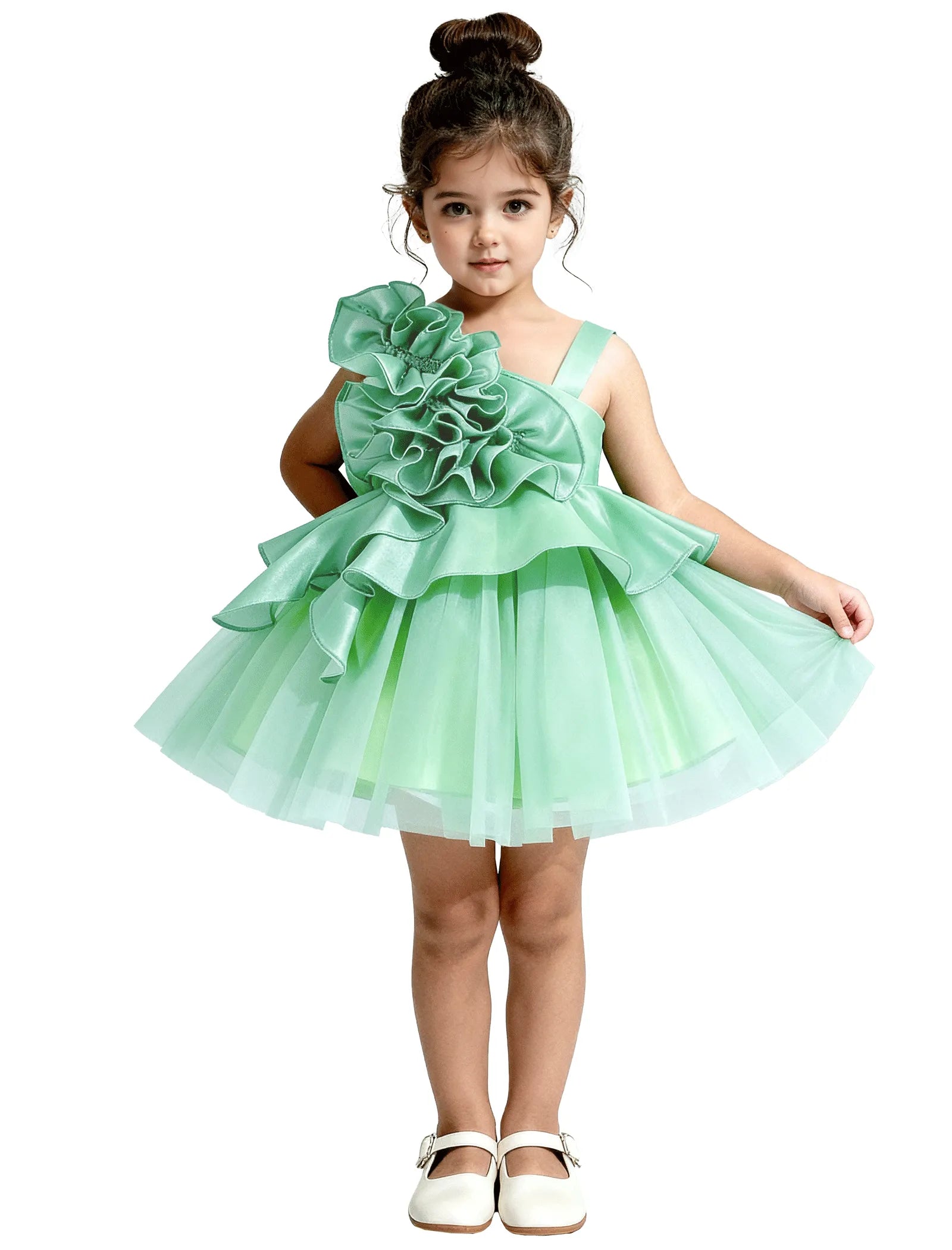 Cute One Shoulder Birthday Dress