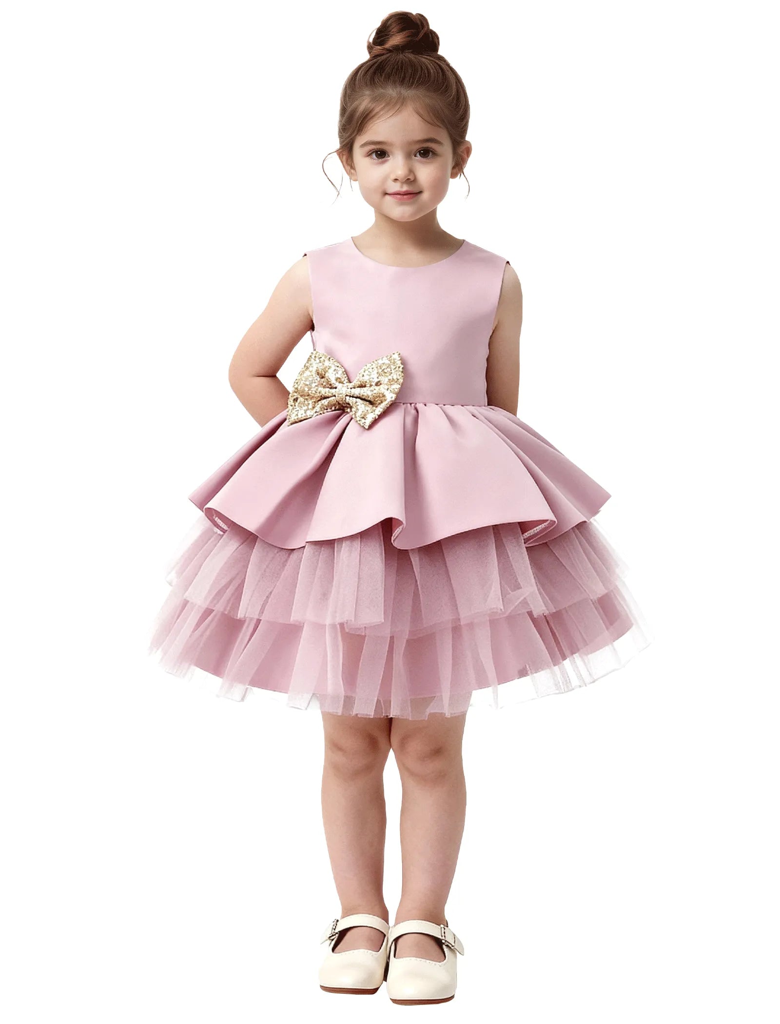 Vestido de princesa sin mangas de encaje