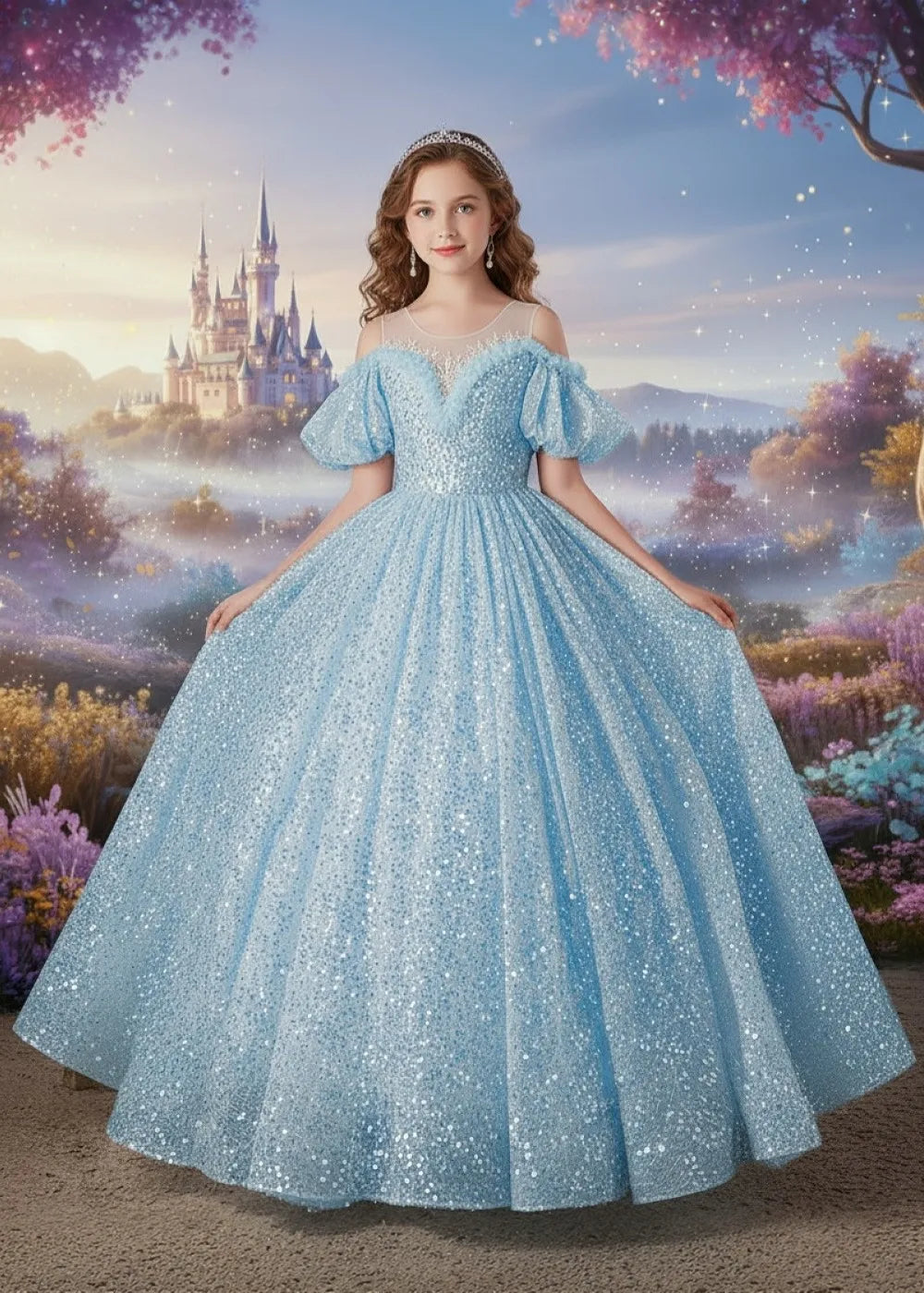 Galaxy Whisper Evening Dress