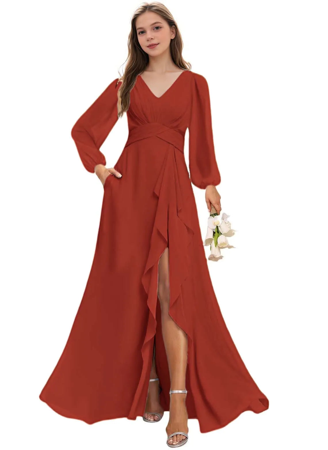 Grace Long Sleeve Bridesmaid Dress
