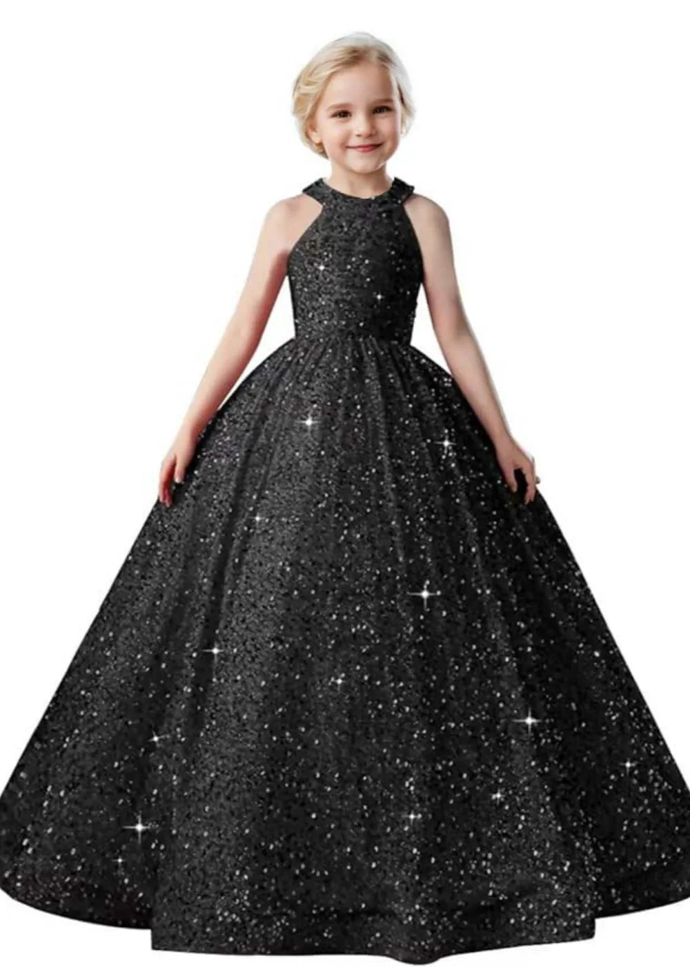 Sparkle Halter Princess Dress for Girls