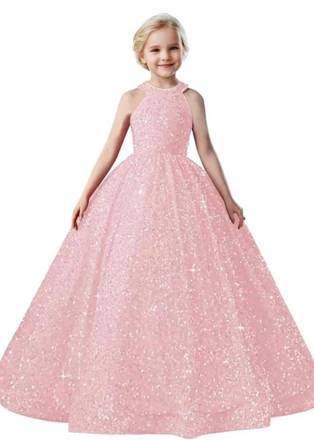 Sparkle Halter Princess Dress for Girls