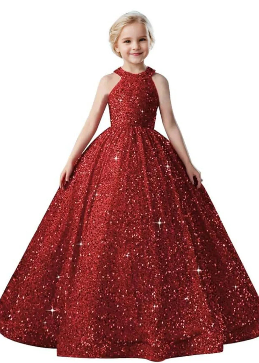 Sparkle Halter Princess Dress for Girls