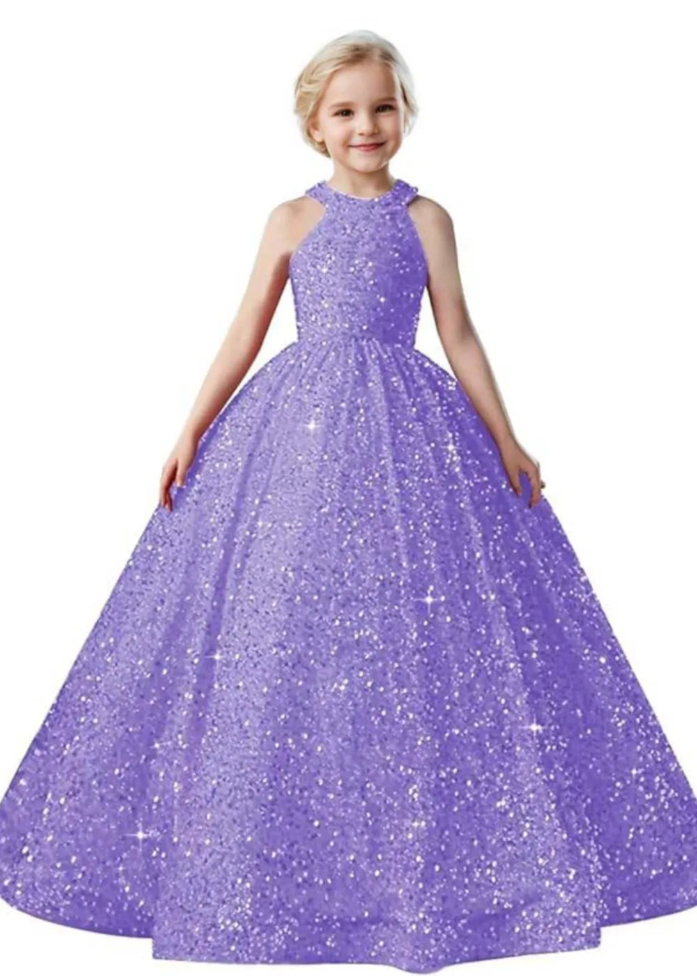 Sparkle Halter Princess Dress for Girls