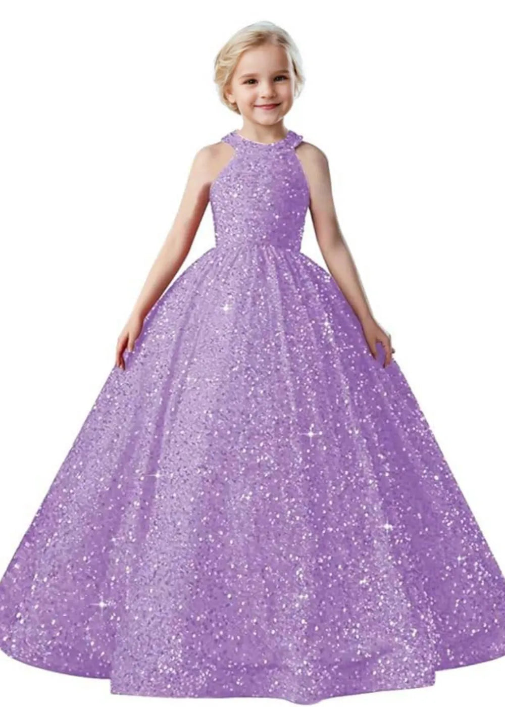Sparkle Halter Princess Dress for Girls