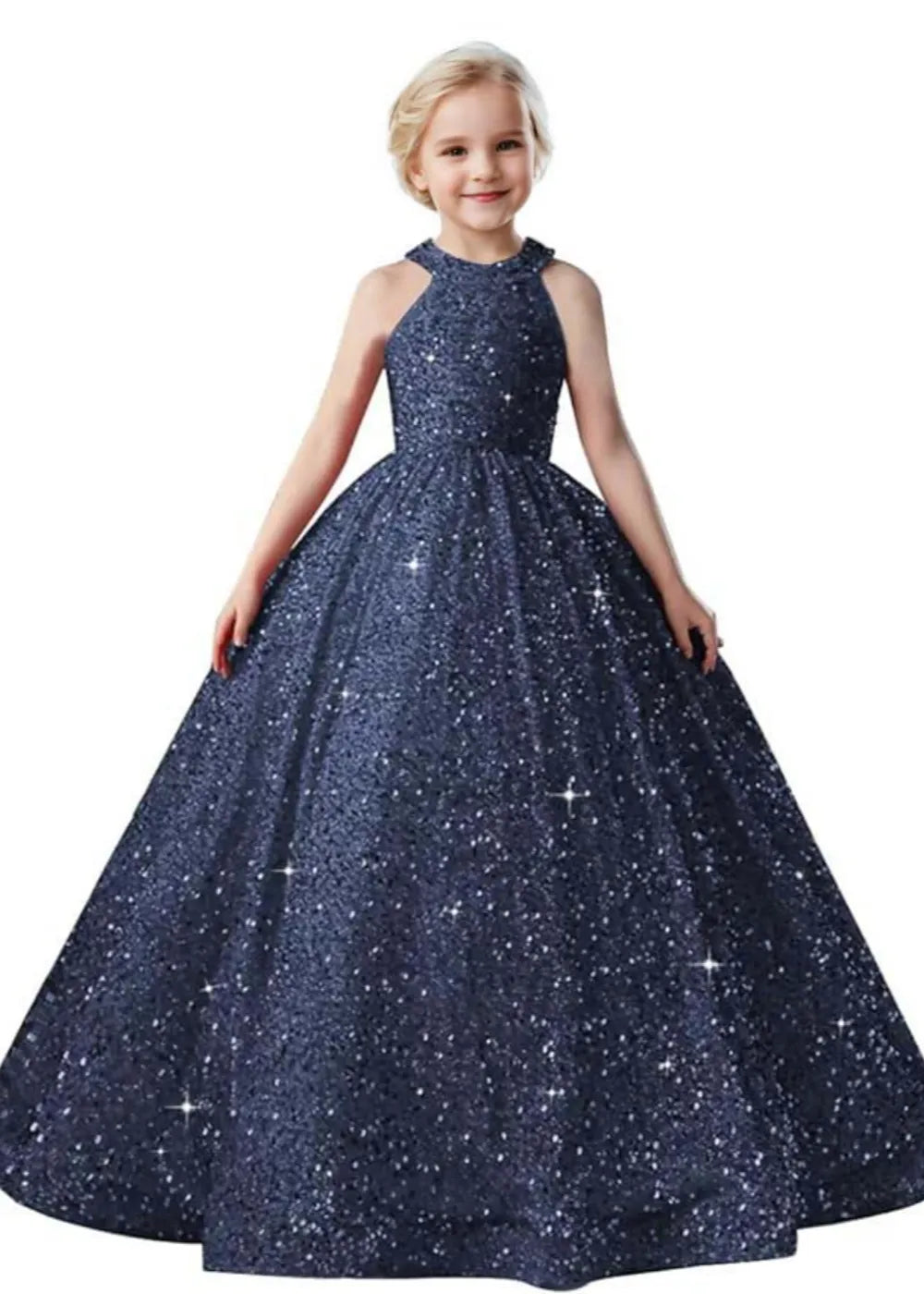 Sparkle Halter Princess Dress for Girls