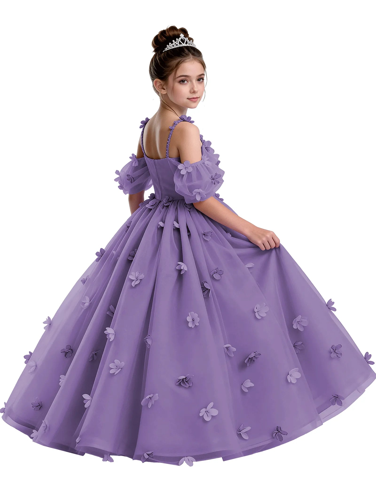 Spitzenkleid mit schulterfreiem Design