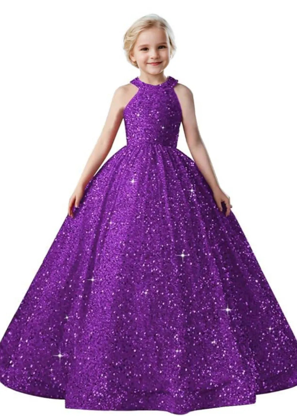 Sparkle Halter Princess Dress for Girls