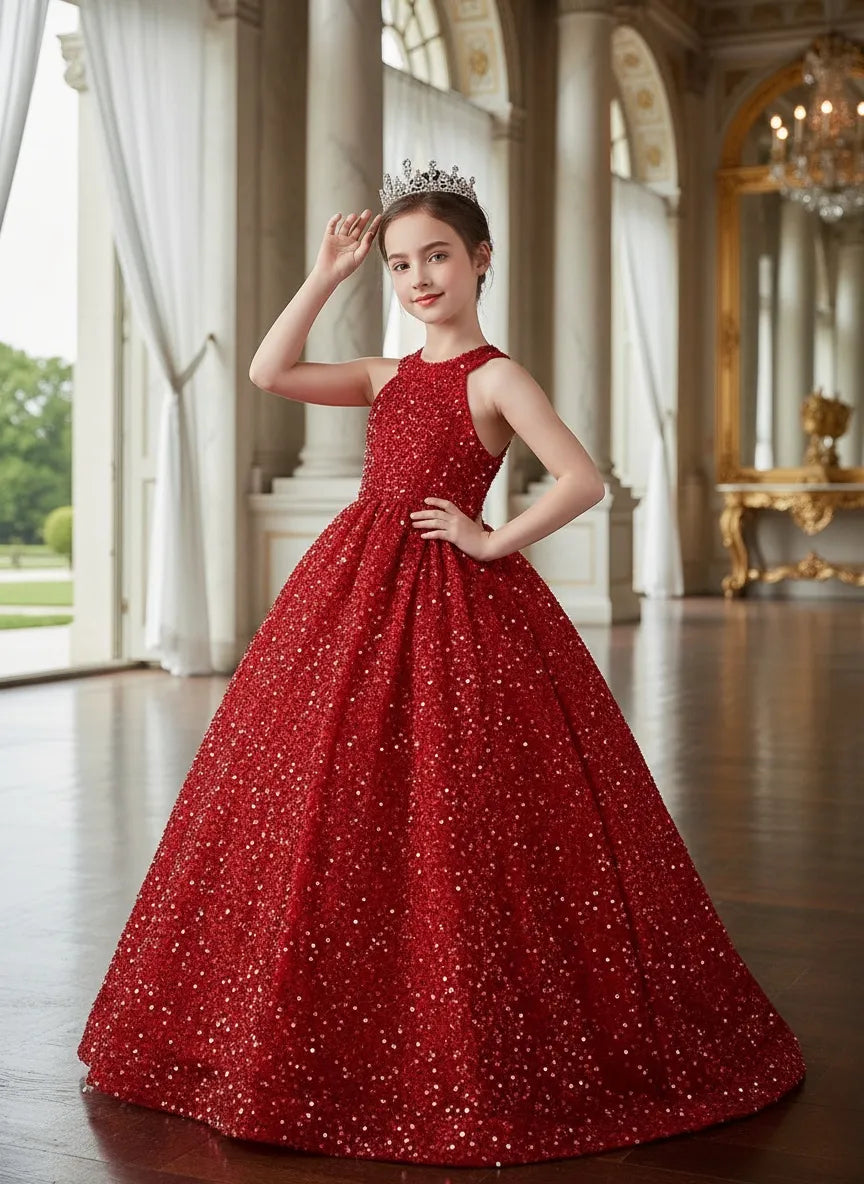 Sparkle Halter Princess Dress for Girls