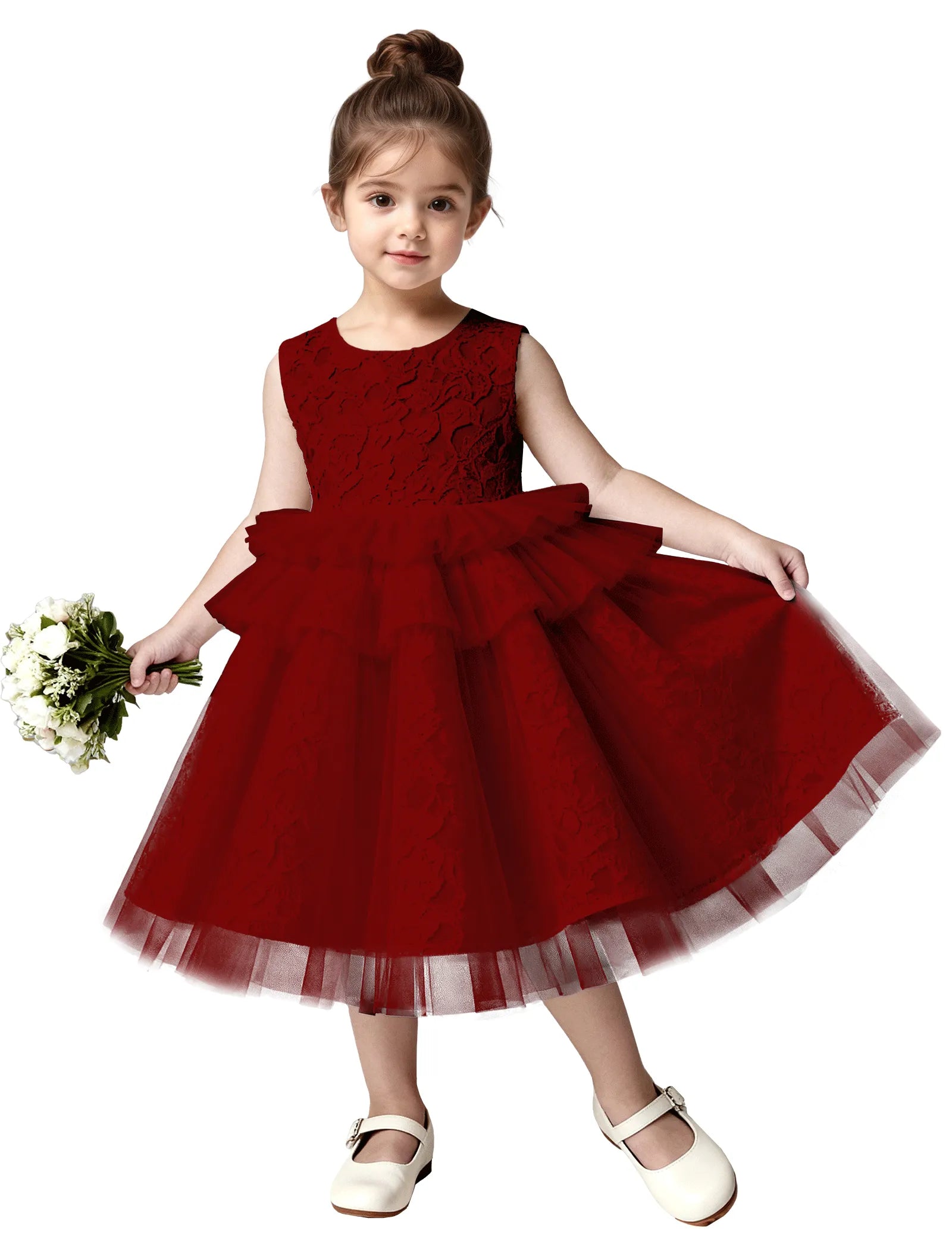 Pitsiline õlgadeta printsessikleit