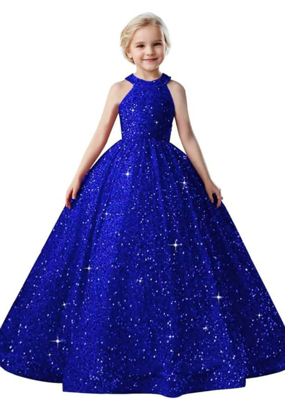 Sparkle Halter Princess Dress for Girls