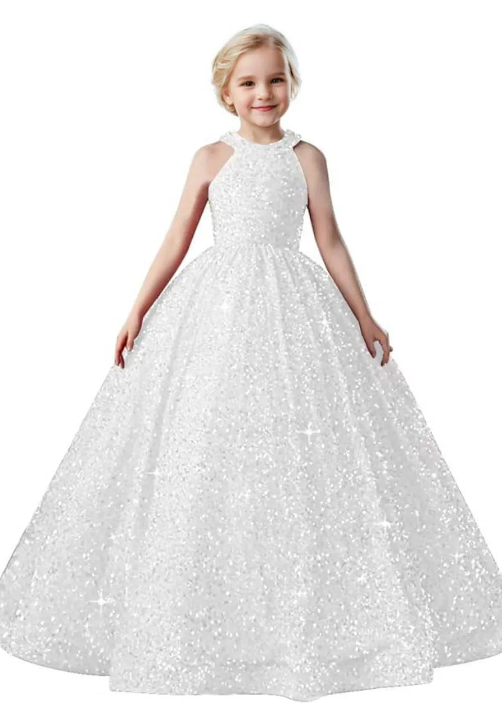 Sparkle Halter Princess Dress for Girls