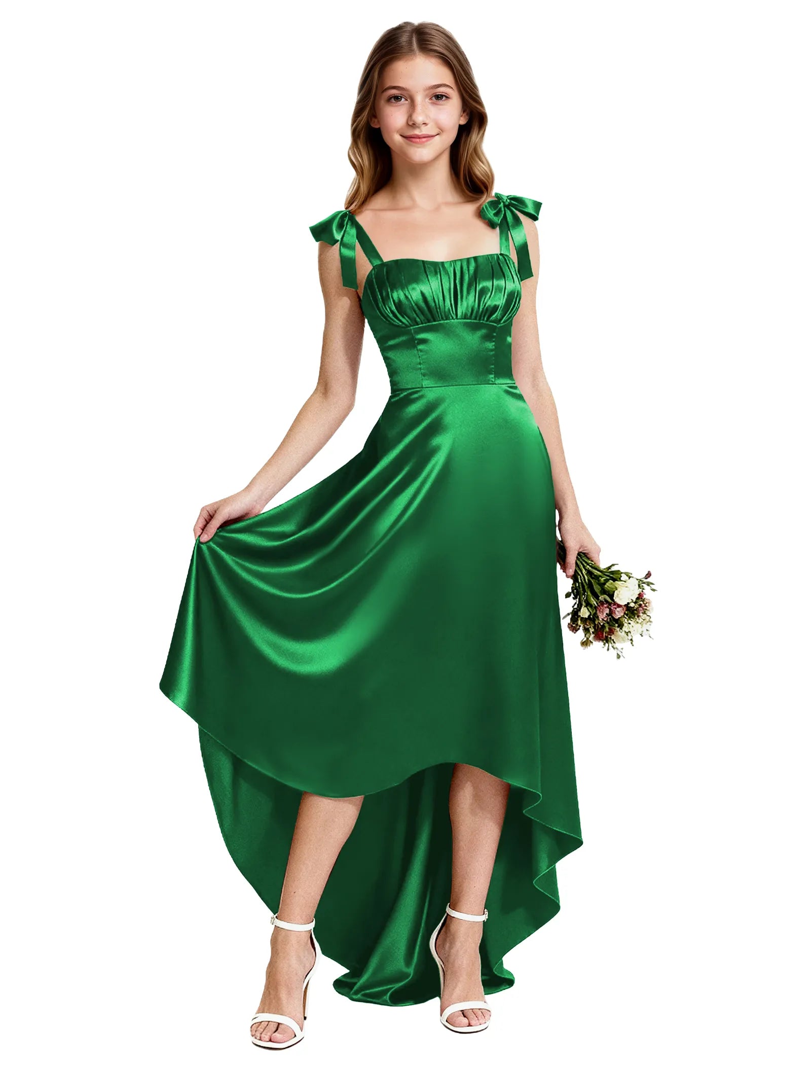 Vestido de princesa sin mangas de encaje