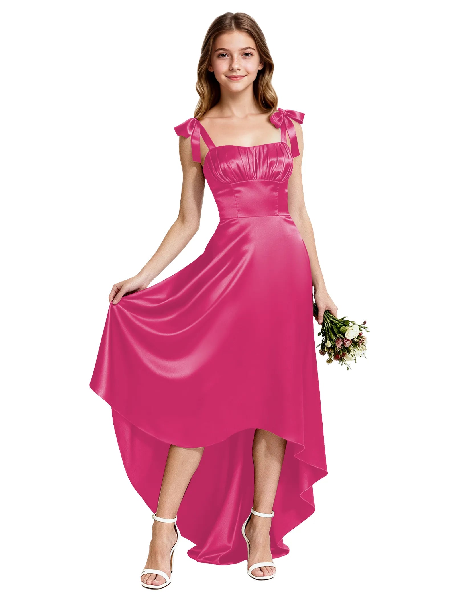 Vestido de princesa sin mangas de encaje