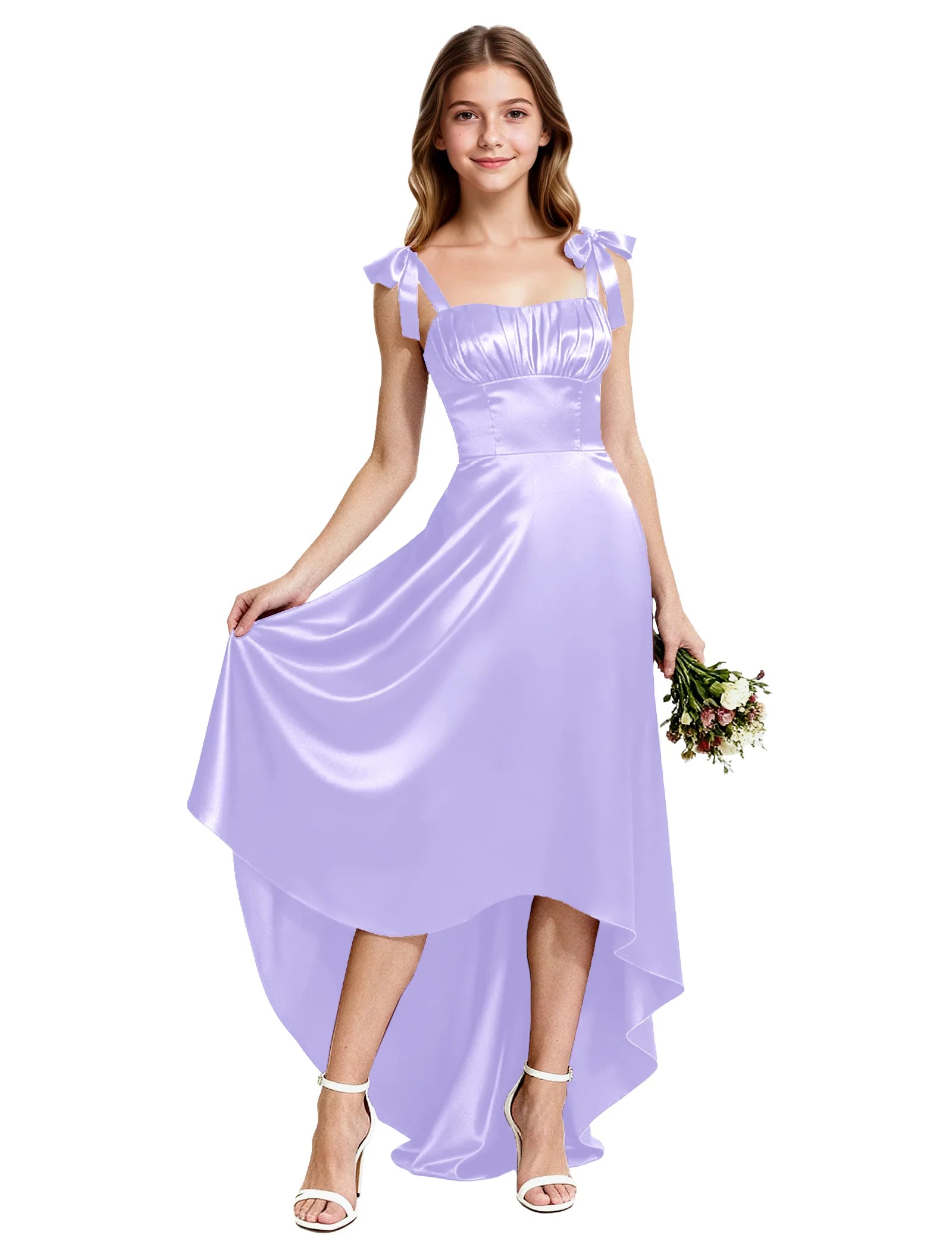 Vestido de princesa sin mangas de encaje
