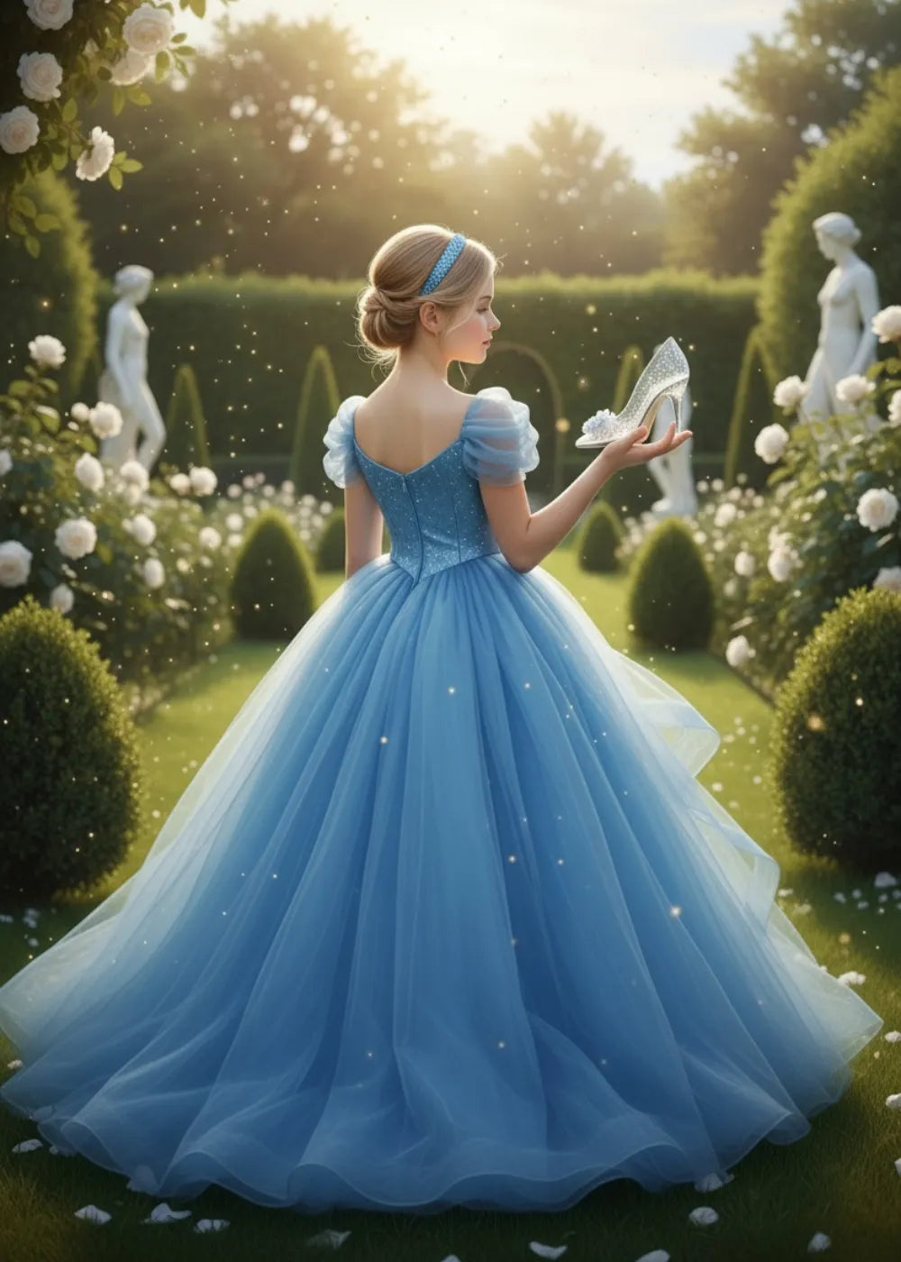 Glowing Tale Puff Sleeve Dress