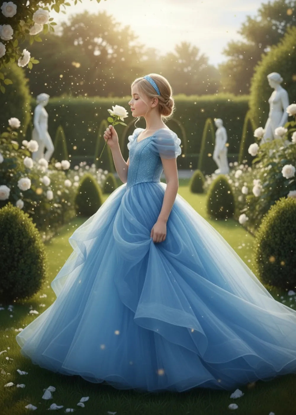 Glowing Tale Puff Sleeve Dress