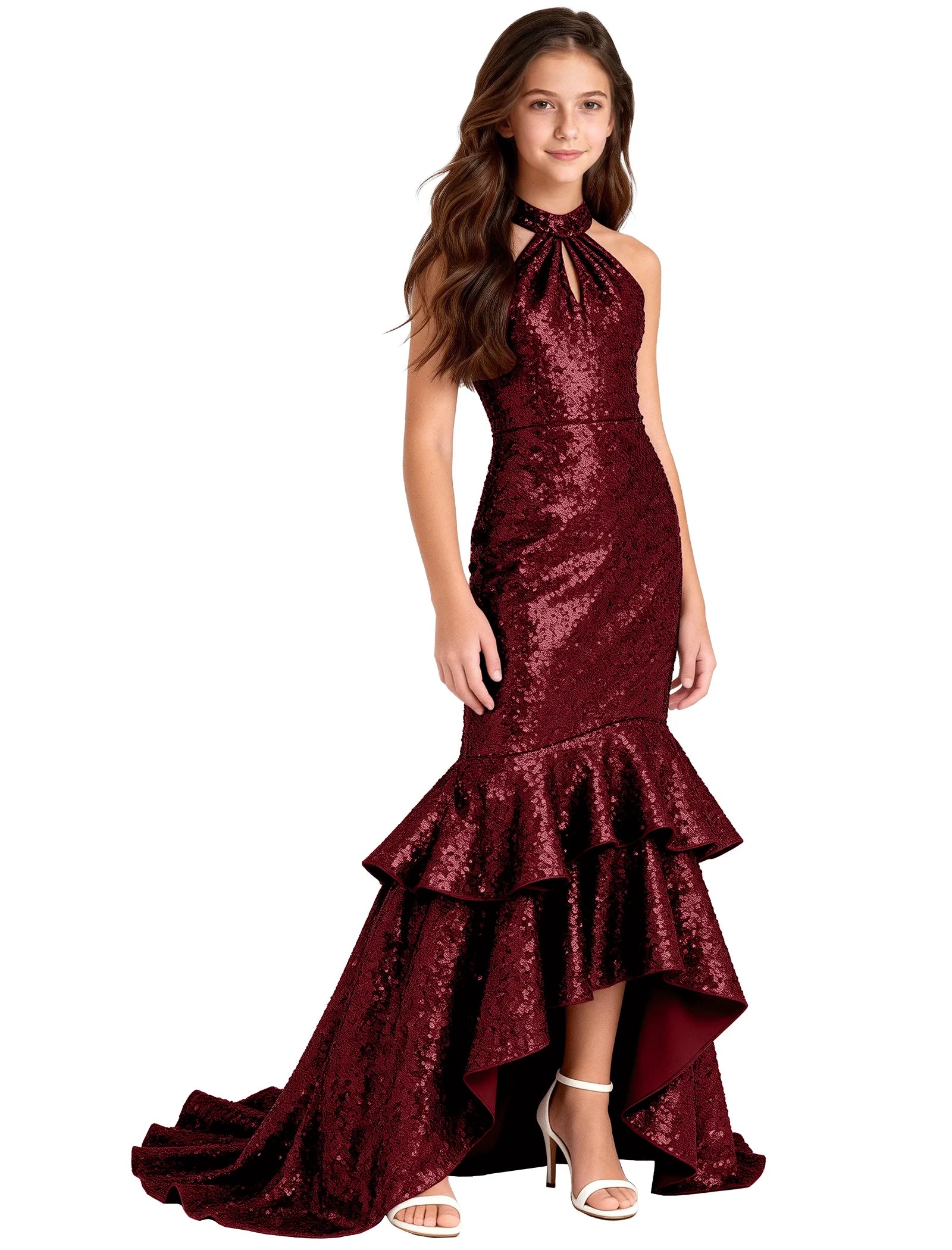 Elegant Party Dress for Girls With Glitter and Flare