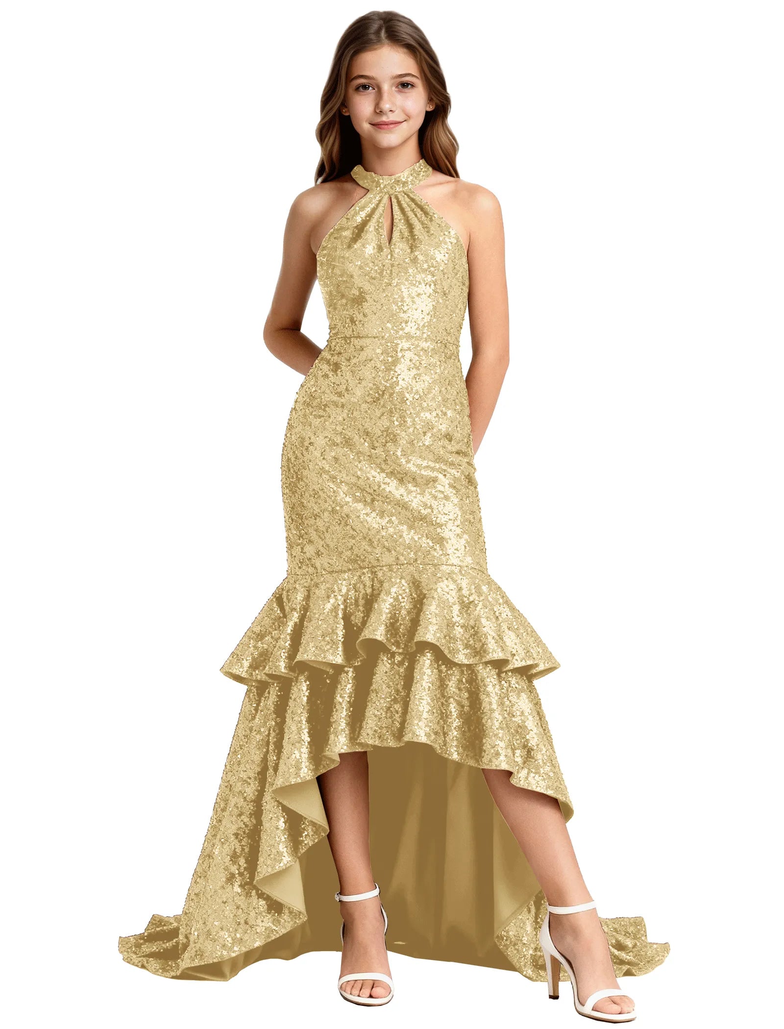 Elegant Party Dress for Girls With Glitter and Flare